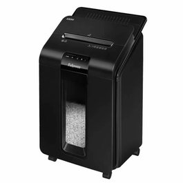 Fellowes Destructora de Papel AutoMax 100M - Automática, Microcorte 4x10mm (P-4), 100 Hojas, Silenciosa, Papelera 23L, para Hogar y Oficina, Color Negro - Art. 4629201